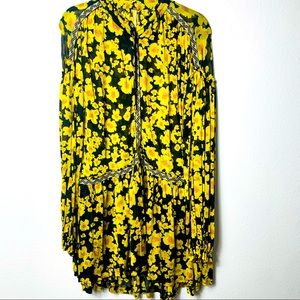 Free People. Floral Love Letter black dress